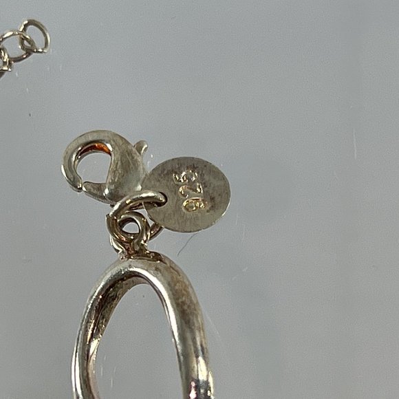 Sterling Silver 925 Oval Loop Chain Bracelet 8.5" Long - Picture 2 of 8